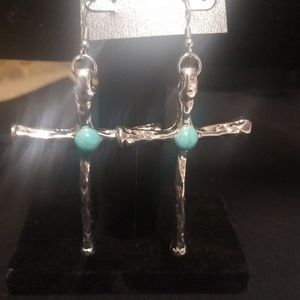 Earrings Turquoise simulated